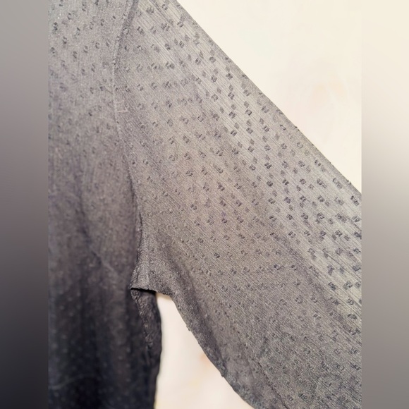 Detailed & StylishVenus Black Sheer Swiss Dot Button-Front Tiered Maxi US 20 - Picture 15 of 16